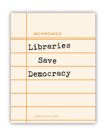 Libraries Save Democracy Sticker - Stone & Spoon