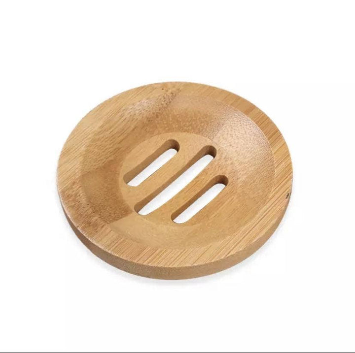 Wooden Soap Dish - Round - Stone & Spoon