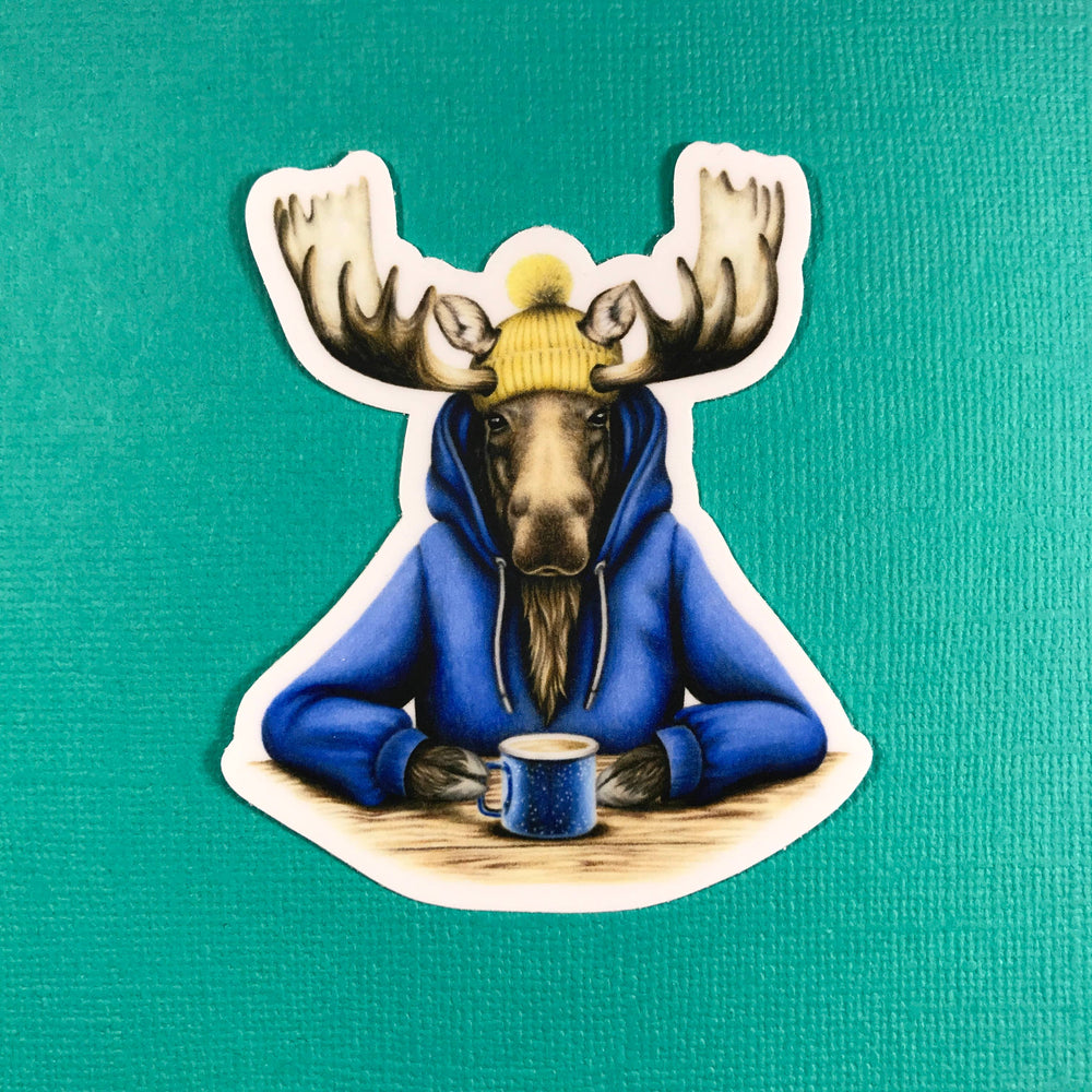 Coffee Moose sticker - Stone & Spoon