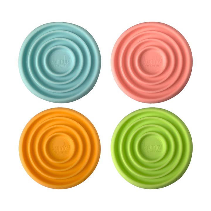 Krumbs Kitchen® Essentials Grip and Twist 2-Pack Silicone Jar Opener Fit, grip and twist to easily open any size jar! Bpa-free and dishwasher safe.