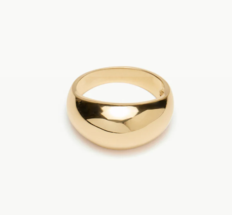 Chelsey Gold Dome Ring - Stone & Spoon