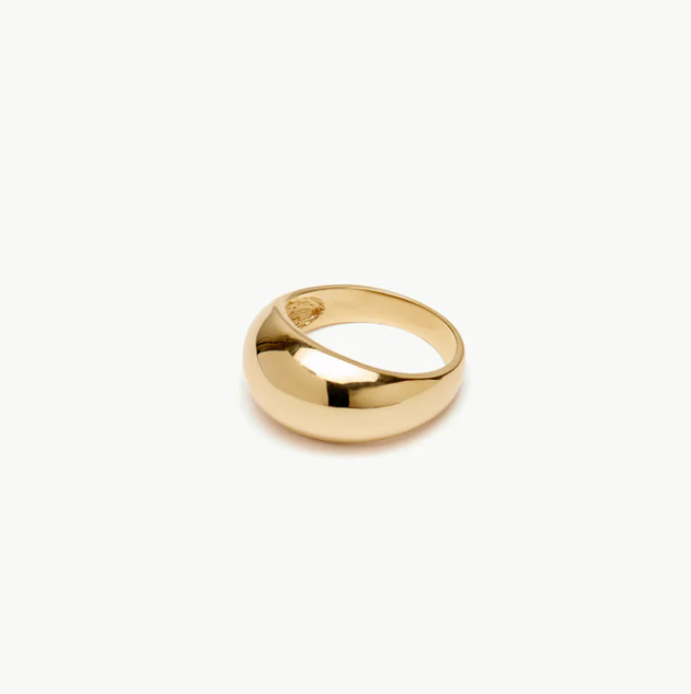 Chelsey Gold Dome Ring - Stone & Spoon