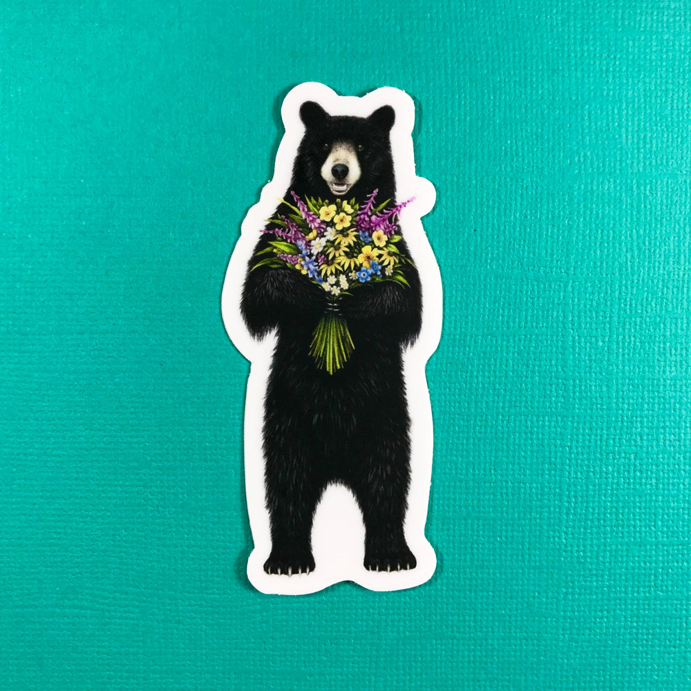 Flower Bear sticker - Stone & Spoon