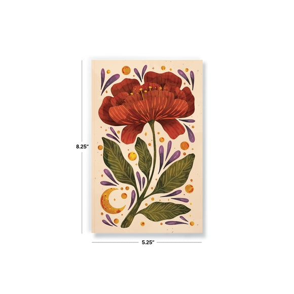 Burgundy Bloom Notebook - Stone & Spoon
