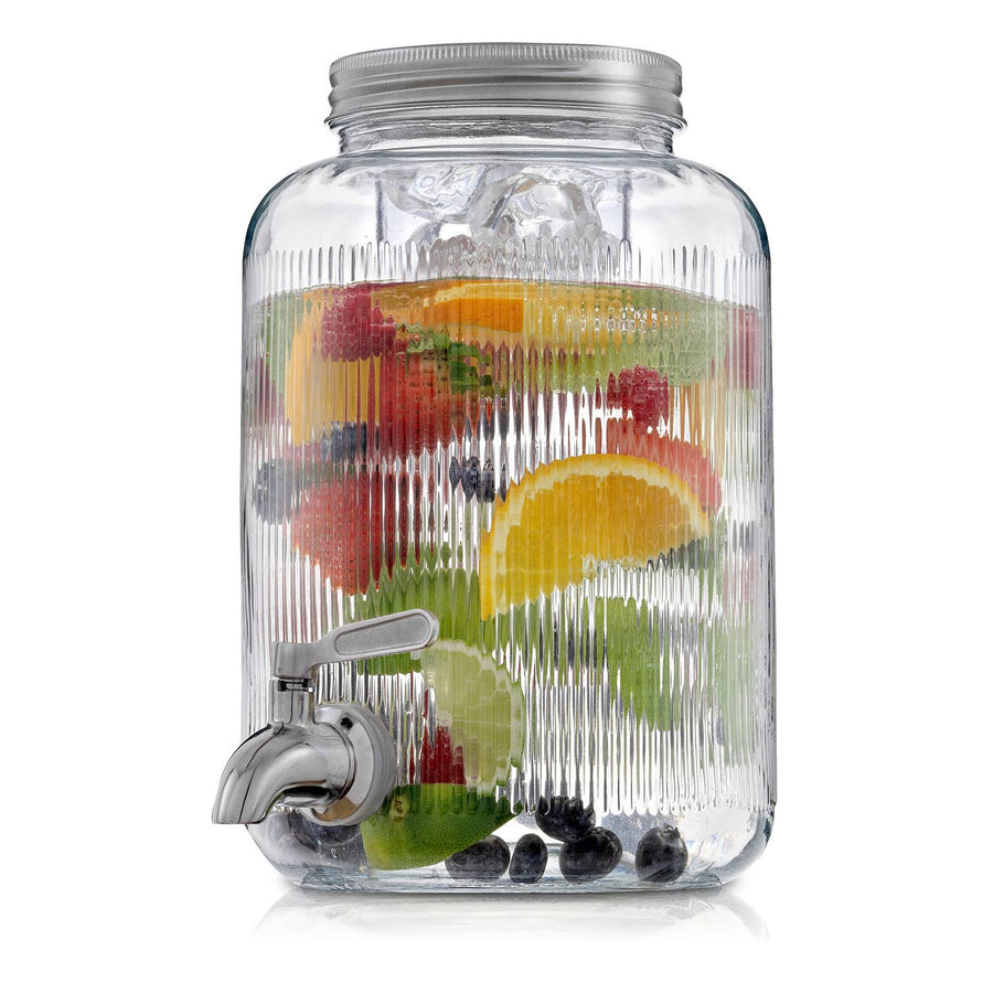 1 Gallon Beverage Dispenser with Infusers - Stone & Spoon