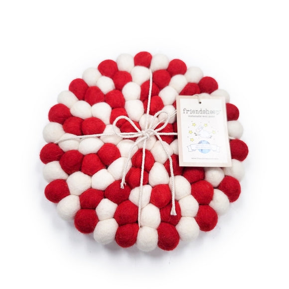 Candy Cane Trivets - Stone & Spoon