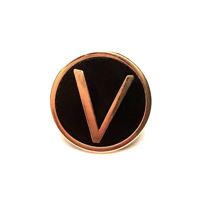 Vegan Enamel Pin - Stone & Spoon