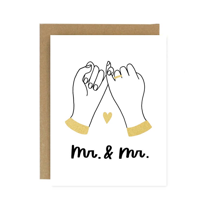 Pinky Promise Wedding - Mr. & Mr. Card - Stone & Spoon