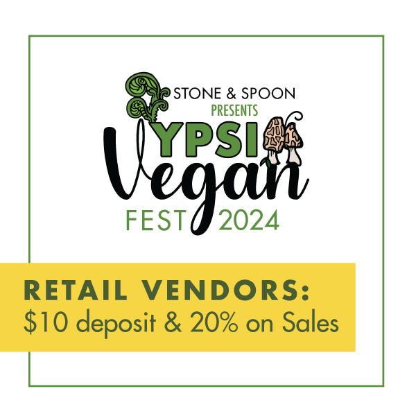 Retail Vendors: $10 deposit & 20% on Sales - Vegan Fest 2024