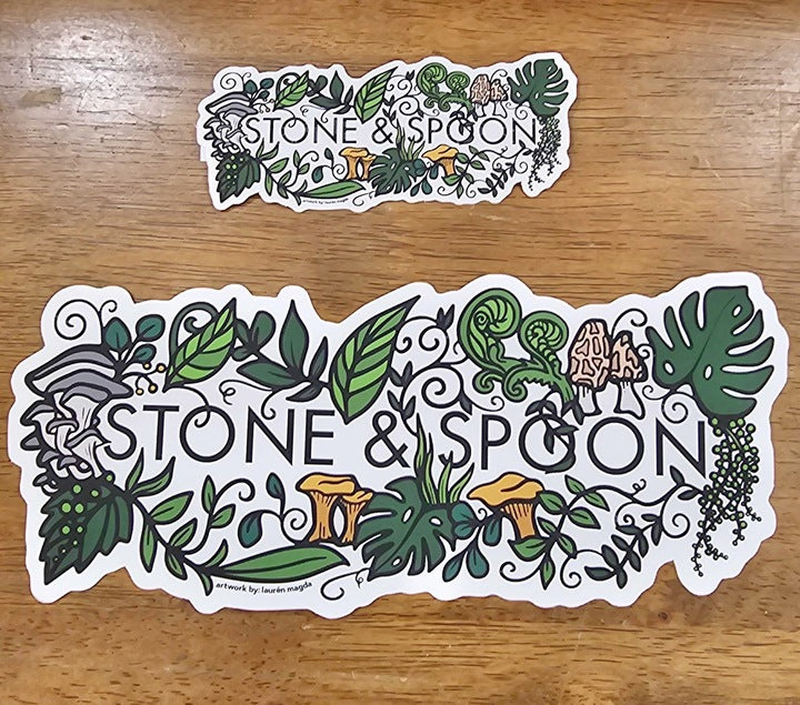 Stone & Spoon Logo Sticker - Small - Stone & Spoon