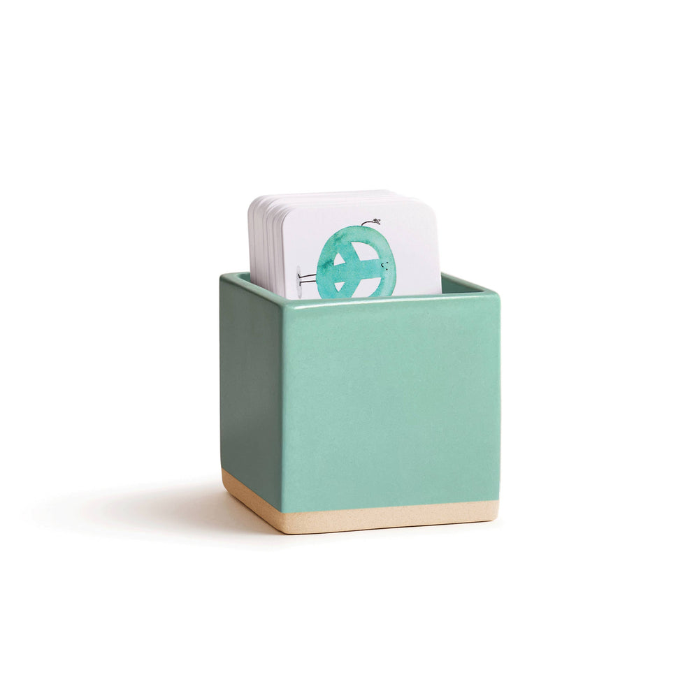 Little Notes® Ceramic Holder | Minty - Stone & Spoon