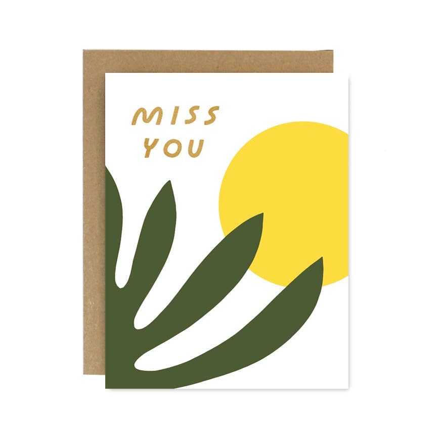 Miss You Shapes And Colors Card - Stone & Spoon
