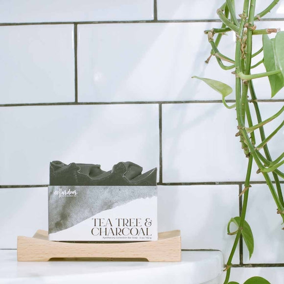 Tea Tree + Charcoal Bar Soap - Stone & Spoon