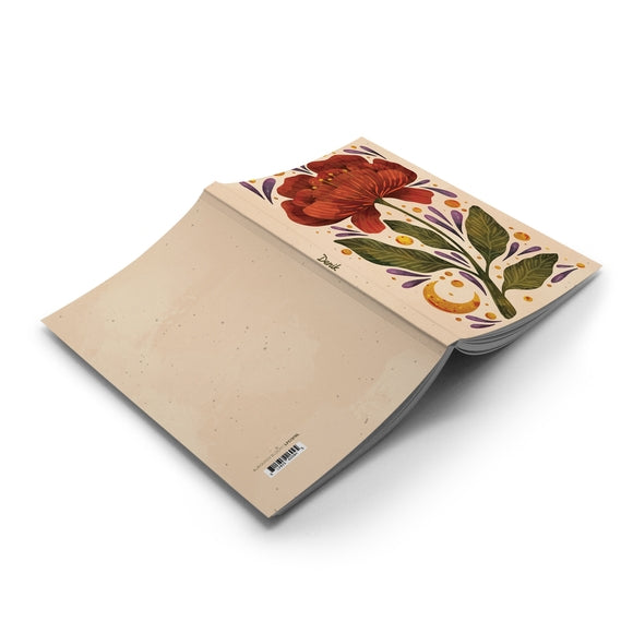 Burgundy Bloom Notebook - Stone & Spoon