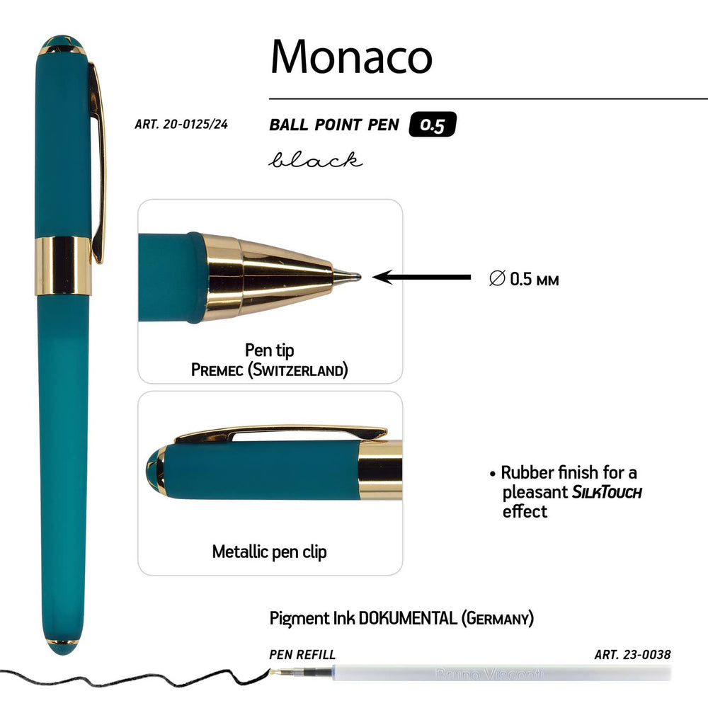 Monaco Emerald Ballpoint Pen - Stone & Spoon