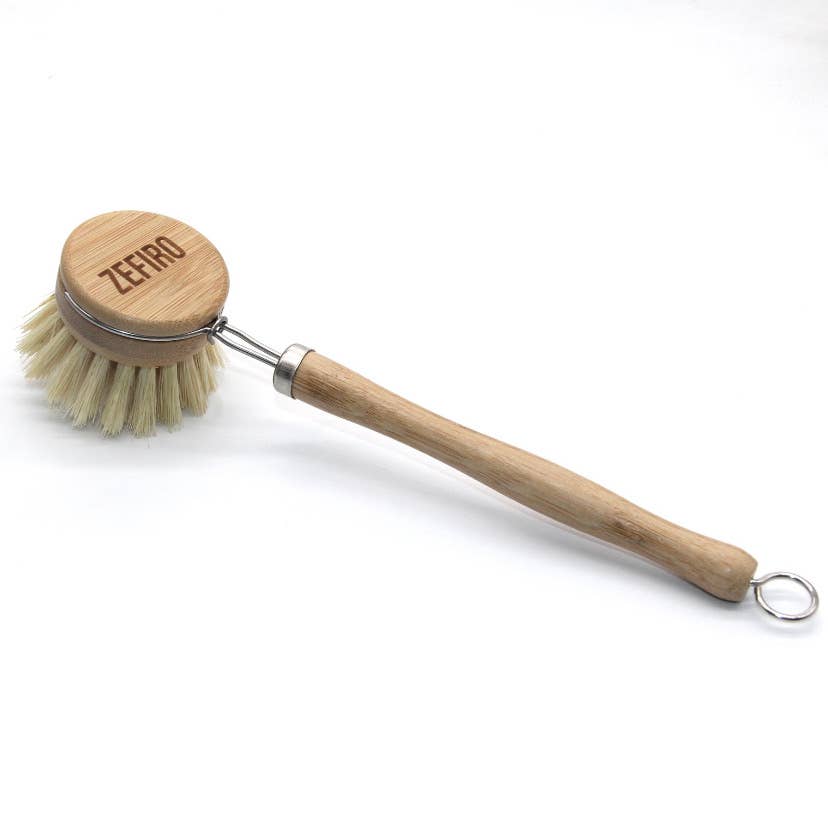 Bamboo Long handle Dish Brush - Stone & Spoon