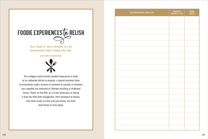 My Bucket List: Living the Dream - Stone & Spoon